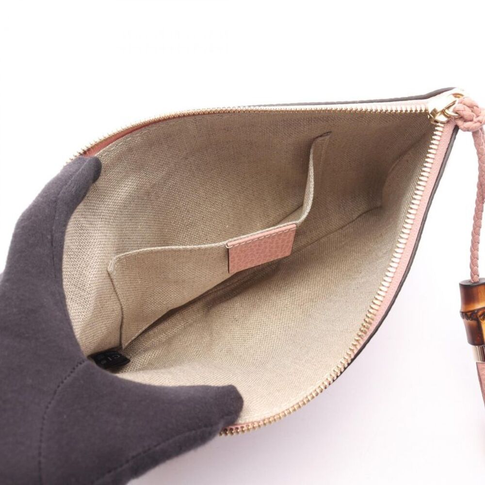 Gucci Bamboo Leather Clutch Bag - Picture 4 of 5